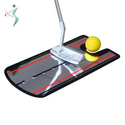 China Correct Your Posture Errors Wholesale Price Golf Trainer Accessory Putting Training Aids Golf Putter Practice Mirror for sale