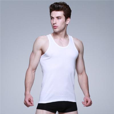 China High Quality QUICK DRY Pure Gym Tops Men's Tank Top Sports Fitness Vest Cotton Vest for sale