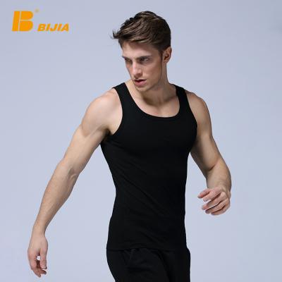 China Custom Manufacturer Tank Tops Mens Cotton Gym Sleeveless Top Single Tank Tops Breathable Custom Made for sale