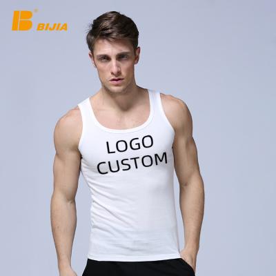 China Custom Mens Tank Tops Gym Singlets Tank Tops Breathable Bodybuilding Tank Tops Sleeveless Vest For Men for sale