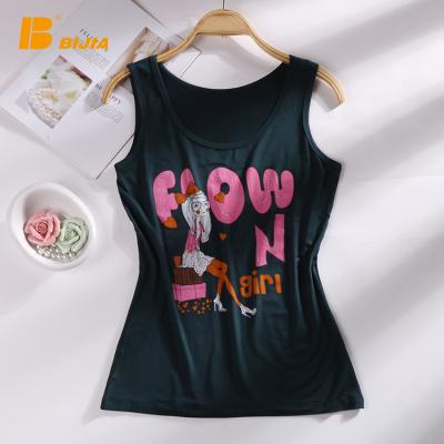 China Wholesale Various Colors Womens Breathable Rhinestone Tank Tops Tank Tops Sleeveless Tank Tops Women for sale