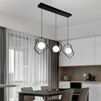 China Modern Modern Kitchen Attic Glass Globe Pendant Light Glass Ball Mirror Adjustable Ceiling Chandelier Light Modern Kitchen Chandelier for sale