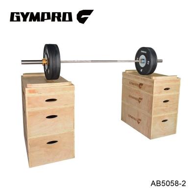 China Plywood plyo box and wooden weightlifting platform for sale