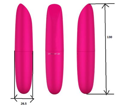 China 100% Waterproof High Quality Mini 13cm Glossy Finish Lipstick Vibrator for sale