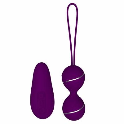 China Vibrating Vagina-tightening Rechargeable Vibrating Magic Egg Massager Double Motors Waterproof Silicone Love Eggs Wireless Vagina-tightening for sale