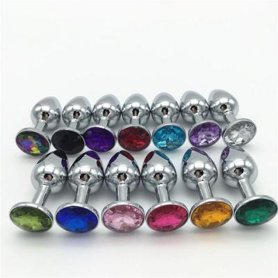 China Hot Selling Soft Aluminum Alloy Metal Plug Anal Butt Plug Steel Anal Toys For Adult for sale