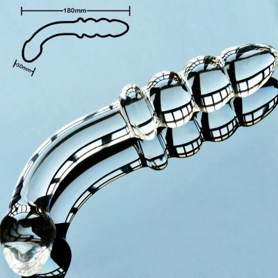 China Machete; 3 Beads Crystal Anal Beads Butt Plug Prostate Massager for sale