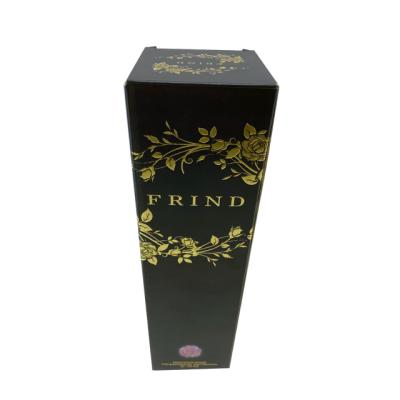 China Recycled Materials Custom Flower Image Printing Paper Box Packaging With Black for sale