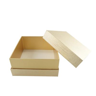 China Recyclable Custom Cardboard Gold Glitter Gift Packaging Box for sale