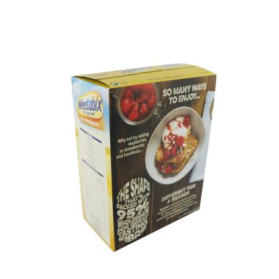 China Mini Small Size Manufacturers Recyclable Packaging Printing Storage Cereal Custom Box Manufactures for sale