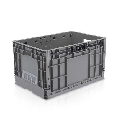 China Cheap Recyclable Heavy Duty Industrial Stackable Collapsible Collapsible Plastic Storage Box for sale