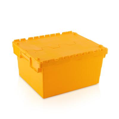 China Solid Box Customized Heavy Duty Large Stackable Industrial Large Storage Plastic Packaging Bins for sale