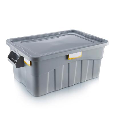 China Large Opaque Plastic Home Car Storage Box Viable With Lid for sale