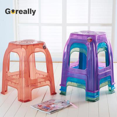 China stool home & Custom Small Low Height Short Stackable Ottoman Color Cheap Plastic Stools for sale