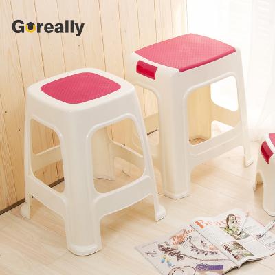 China stool home & Ottoman Best Price Custom Color Modern Stackable Plastic Stool Seat for sale