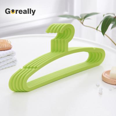 China Wholesale Multifunctional Recycled Non Slip Tubular Plastic Mini Shirt Cloth Hanger For Clothes for sale