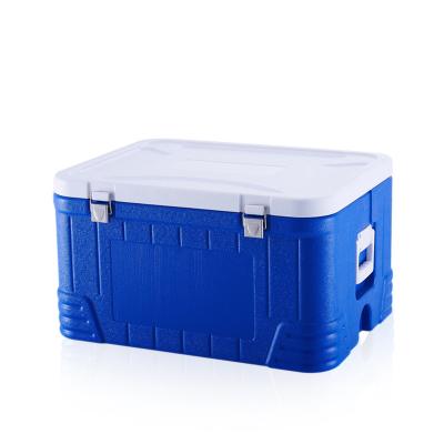 China CANS 80L Large Ice Cooler Box Commercial Plastic Fishing Cool Big Bin for sale