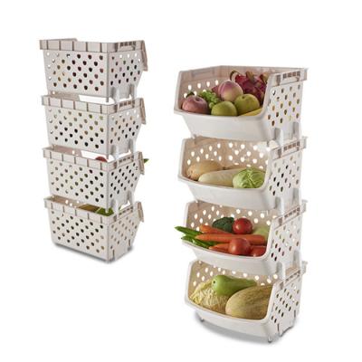 China Sustainable Home Kitchen Living Room Plastic Storage Baskets For Toys for sale