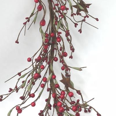 China Primitives Pure Handmade Decoration Red Pip Berry Garland for sale