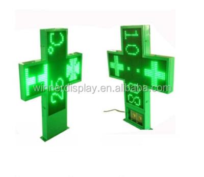 China Outdoor / Indoor P20 Led Pharmacy Full Color Cross Double Sides Led Cross Pharmacy Display Sign Outdoor for sale