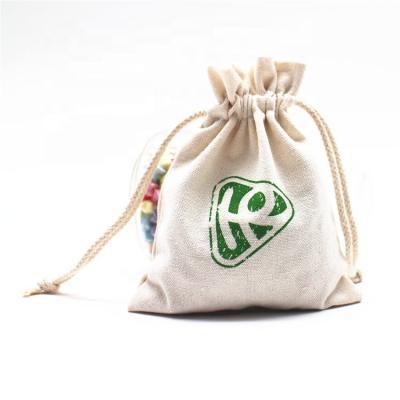 China Eco-friendly Custom Logo Printing Cotton Lavender Fragrance Drawstring Bags Cotton Tote Pouch for sale