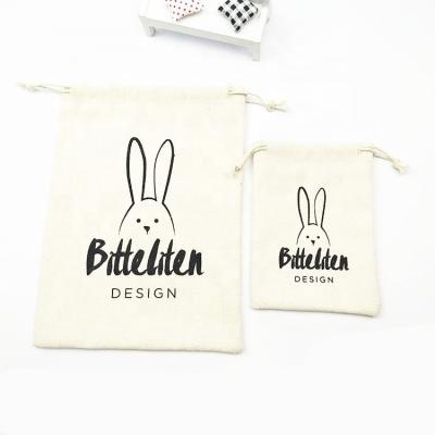 China Wholesale Recyclable Drawstring Cotton Bag Underwear Travel Shoes Bag Wristband Bag Pouch With Logo for sale