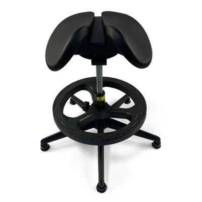 China Workshop Custom Made PU Foam Chair Self Crust Saddle Office Chair for sale