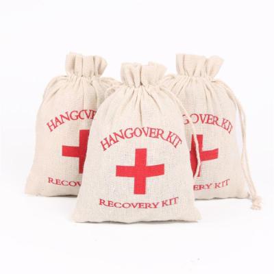 China Wholesale Recyclable Hangover Kit Survival Kit Cotton Bag Relief for sale