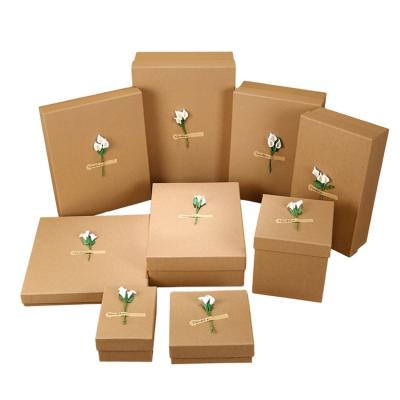 China New Logo Printed Different Style Gift Rongmei Recyclable Custom Paper Box With Dry Flower for sale