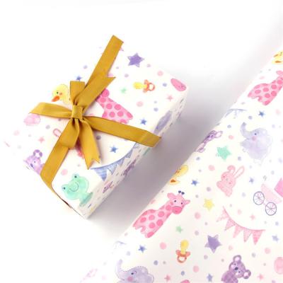 China 50x70cm Moisture Proof Foil Wrapping Custom Design Kraft Paper Flower Wrapping Paper For Large Flower Bouquets for sale