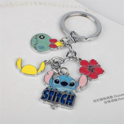 China Keychains Cartoon Lilo Stitch Metal Keychains Chaveiro Toys Gift 3d Jewelry 3d Handbag Mini Charm Wholesale for sale