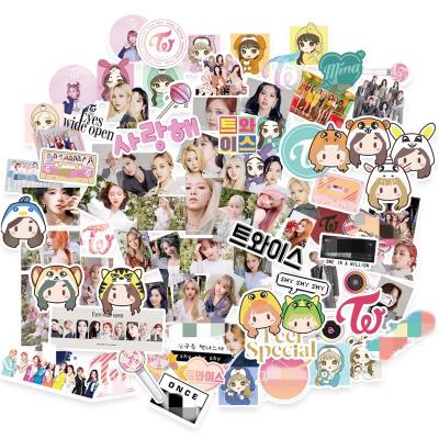 China Europe 82pcs/set Kpop Twice Luggage Decoration Stickers for sale