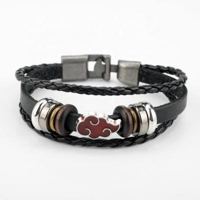 China FASHIONABLE Accessories Naruto Bracelet Naruto Braided Leather Bracelet for sale