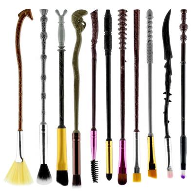 China Angular Blush 11pcs Fantastic Beasts And Where To Find Them Party Metal Professional Make Up Brush for sale