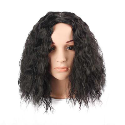 China A fluffy Afro wig Europe and the United States new hair wig female popular hair wig in Africa chemical fiber high temperature silk wig for sale