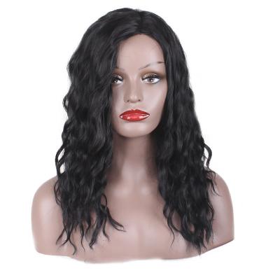 China European and American high temperature silk curly wig of a chemical fiber fashion fluffy Afro wig small long chemical fiber hair for sale