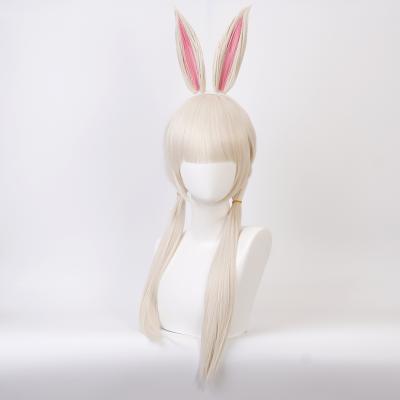 China Synthetic Cosplay Anime BEASTARS Cosplay Wig Wholesale Qiancoshair Haru Lng Wig With Rabbit Ears Personified Beasts Cosplay Hair Wig Cos Party for sale