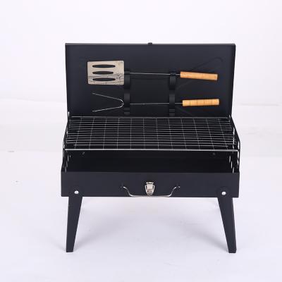 China High Quality Easily Assembled Outdoor Barbecue Oven Grill Rack Portable Folding Pcnic Oven Box Type Barbecue Grills for sale