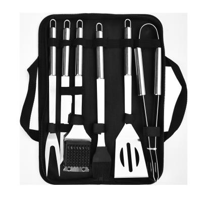 China Easily Cleaned Portable Barbecue Tools Kit Of Outdoor Cooking Supplies Stainless Steel Barbecue Knife And Fork BBQ Cooking Set for sale