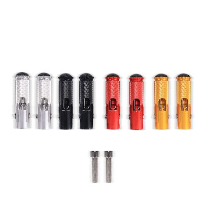 China Universal Aluminum CNC Aluminum Motorcycle Folding Rear Foot Pegs Foot Pegs For Cafe Racer Chopper Bobber for sale