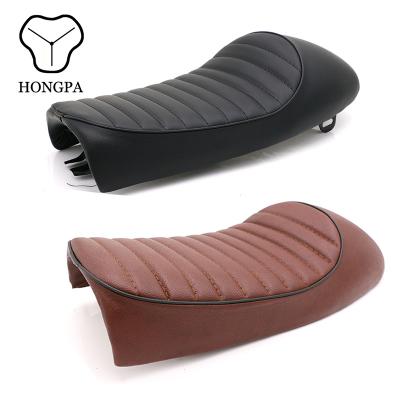 China Universal PU+Iron Bracket+sponge+plastic Baseplate Motorcycle Models Seat Cover Vintage Seat For Honda CG125 Cafe Racer for sale