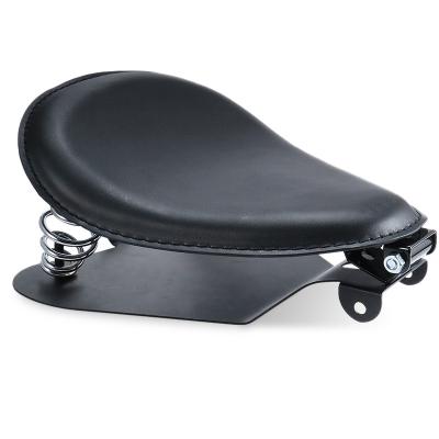 China Synthetic Leather Motorcycle Solo Seat With Spring For Harley Cafe Racer for sale