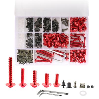 China Adjustable Colorful M5 M6 Windshield Bolts Screw Motorcycle Fairing Cowl Bolts Kit Windshield Screw For Universal Motorcycles for sale