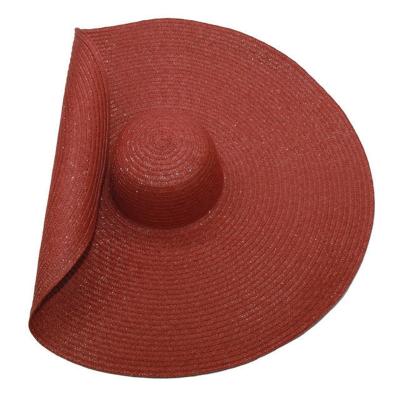 China Fashion Hot Selling Online Foldable Roll Up Beach Straw Hat Wide Brim Straw Hat Women Beach Beach Hats Comfortable Item Durable Item for sale