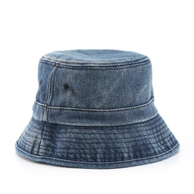 China Fisherman Jean Bucket Hat Washed Demin Designer Hat Unisex For Soft Comfy Spring Summer Autumn Winter for sale