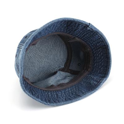 China Fashion Factory Direct Wholesale Customized Logo Fisherman Hat Unisex Sun Protection Hat Jean Bucket Hat Washed Demin for sale