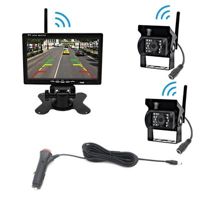 China Waterproof 18IR Night Vision RGB Car Rear View Camera Wireless Bracket Camera + 5