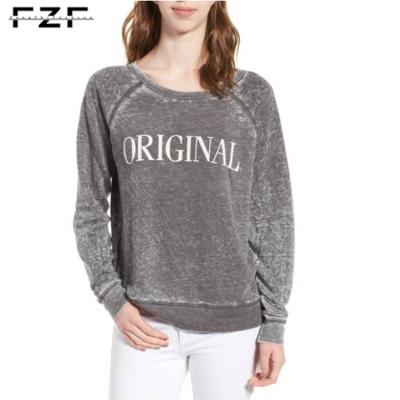 China Washed Anti-pilling Crewneck Sweatshirt Women Warm Up Wholesale for sale