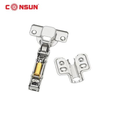 China Morden Consun 35mm Cup Stainless Steel Soft Narrow Clip On Drawer Hinges Buffet Furniture Hinge for sale