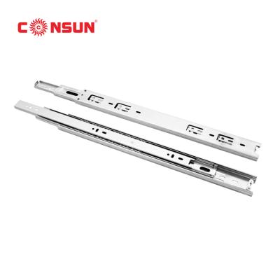 China 45mm Modern Full Stainless Steel Ball Bearing Drawer Slide Furniture Drawer Channel Rail Extension for sale